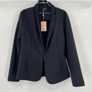 Quince Navy Blue Ultra-Stretch Ponte Blazer sz S Long Sleeve Career Work - NWT